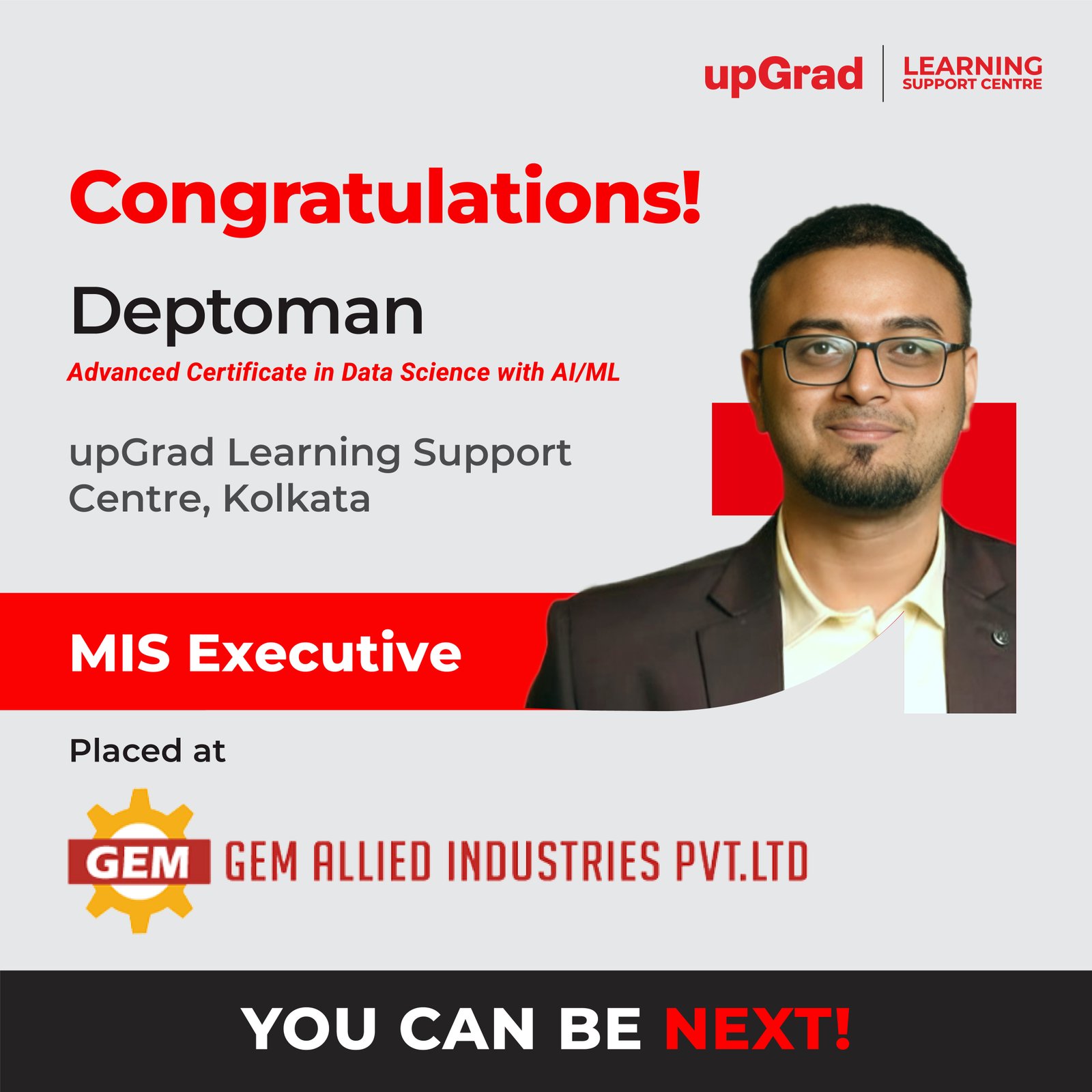 Deptoman placed at GEM ALLIED INDUSTRIES PVT.LTD